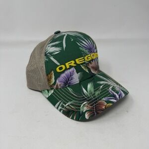 Oregon Ducks Tropical Design Top Of the World Hat Cap Snap Back Hawaiian‎